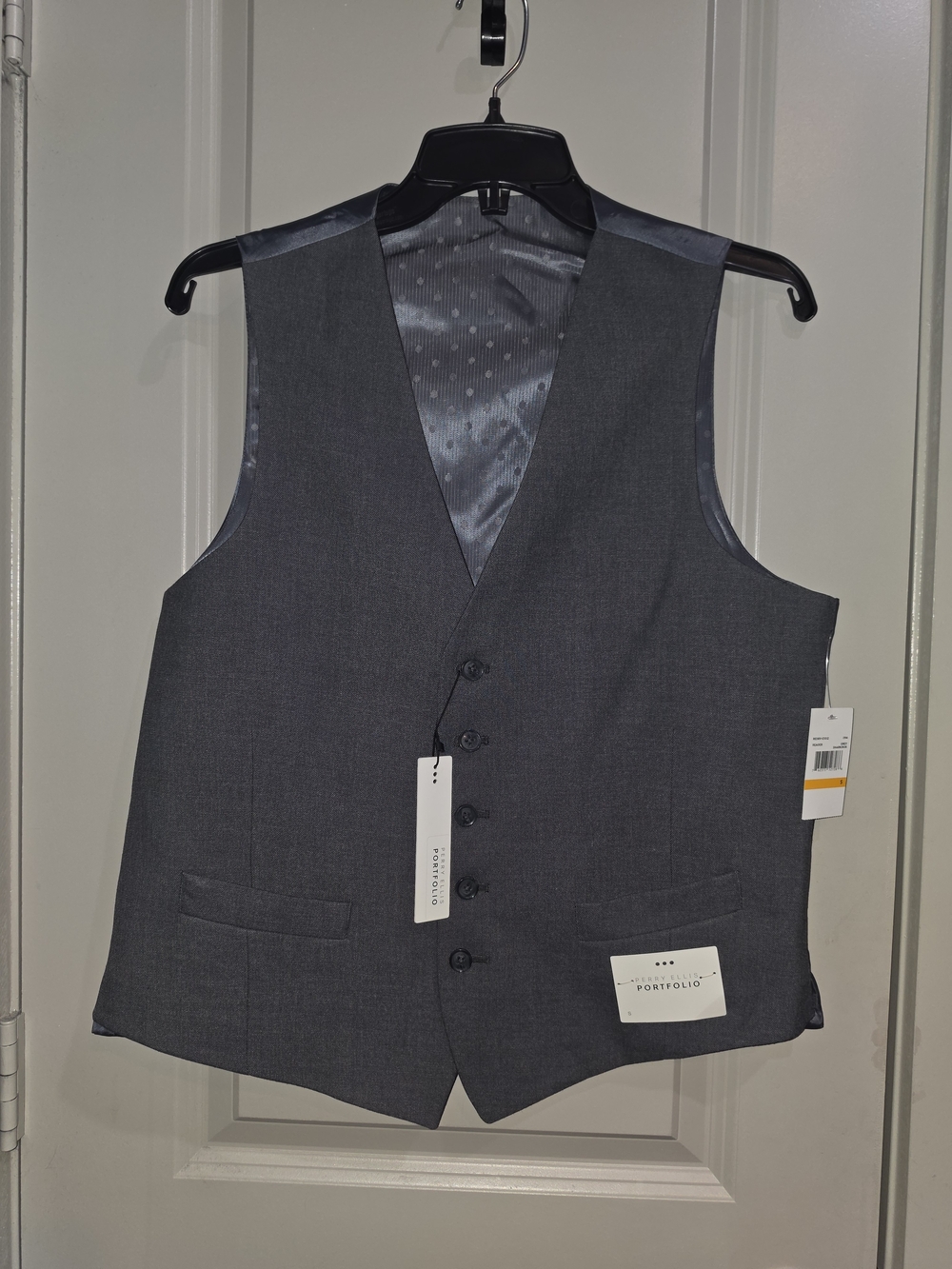 Men's Charcoal Gray Suit Vest